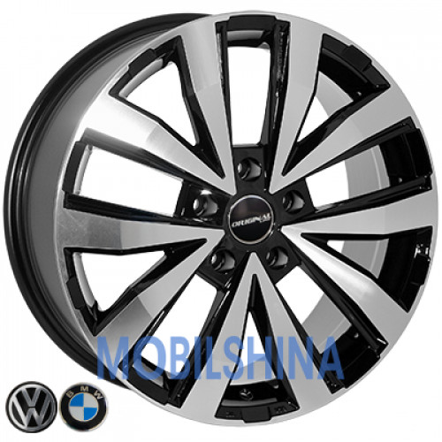 R18 7.5 5/120 74.1 ET43 Zorat wheels 7 779 Black polished (Черный с полированной лицевой частью) (литой)