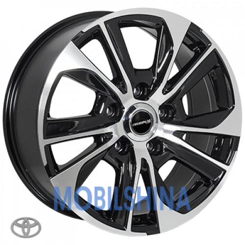 R20 8.5 5/150 110.2 ET45 Zorat wheels BK5756 Black polished (Черный с полированной лицевой частью) (литой)