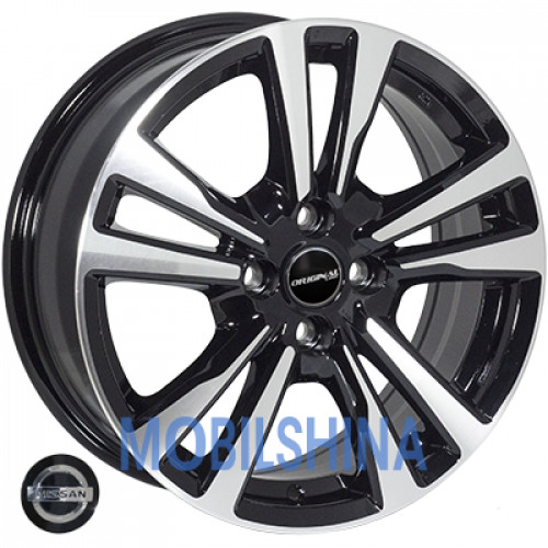 R16 6.5 4/100 60.1 ET45 Jh A5632 Black polished (Черный с полированной лицевой частью) (литой)