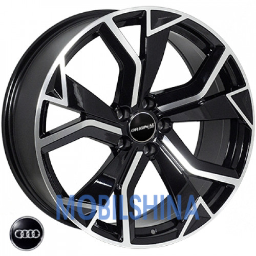 R20 8.5 5/112 66.6 ET20 Zorat wheels BK5764 Black polished (Черный с полированной лицевой частью) (литой)