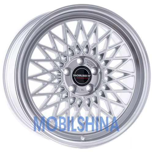 R18 8 5/112 66.5 ET30 Borbet B silver rim polished (литой)