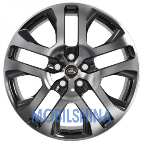 R20 8.5 5/120 72.6 ET41.5 Replica forged LR2241 gloss black machined face (кованый)