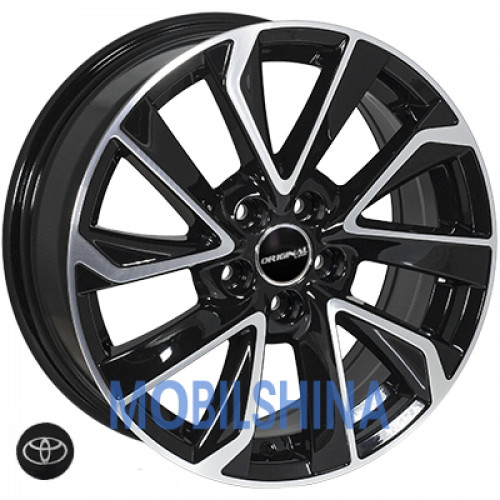 R16 6.5 5/100 54.1 ET39 Zorat wheels BK5463 Black polished (Черный с полированной лицевой частью) (литой)