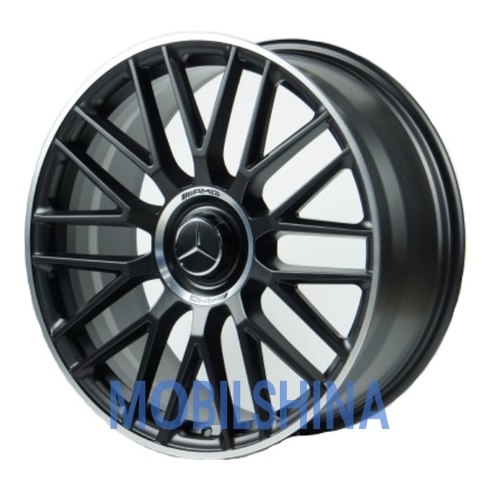 R20 9.5 5/112 66.5 ET41 Replica forged MR2110281 Satin black lip polish (кованый)