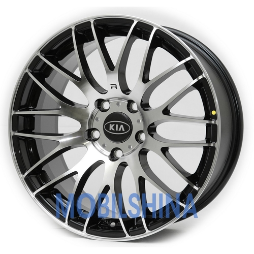 R17 8 5/114.3 67.1 ET38 Replica Kia (R01) black front polished