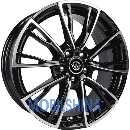 R17 7.5 5/112 57.1 ET40 Wsp italy AUDI (WD006) Lugano Gloss_Black_Polish (Черный глянцевый с полированной лицевой порверхностю) (литой)