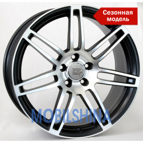 R18 8 5/112 57.1 ET45 Wsp italy Audi (W557) S8 Cosma Two Black polished (Черный с полированной лицевой частью) (литой)