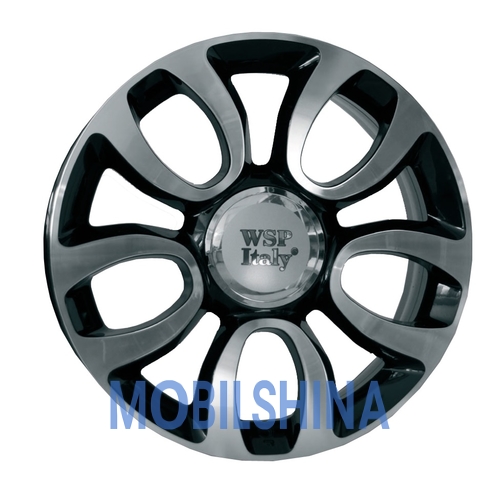 R17 7 5/98 58.1 ET41 Wsp italy Fiat (W167) Ercolano Gloss_Black_Polish (Черный глянцевый с полированной лицевой порверхностю) (литой)