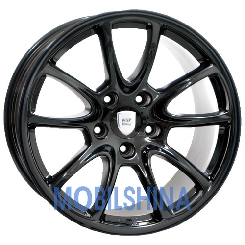 R19 12 5/130 71.6 ET51 Wsp italy Porsche (W1052) Corsair Gloss Black (Черный глянец) (литой)