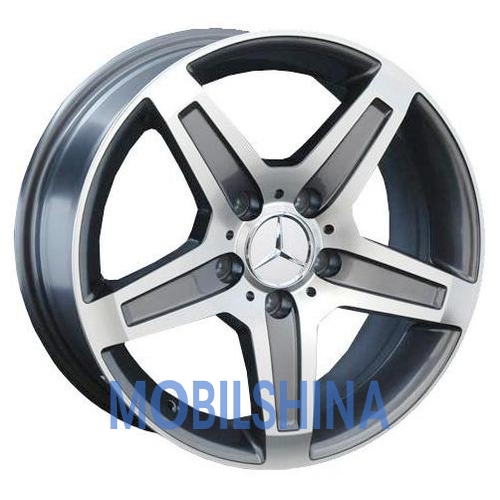 R19 9.5 5/130 84.1 ET50 Zd S296 Gun metal full polish (Темно-серый с полированным ободом) (литой)