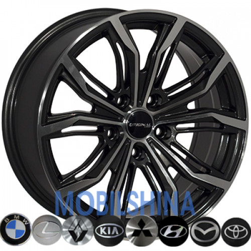 R17 7.5 5/112 66.6 ET35 Zorat wheels 2 747 Black Full (литой)