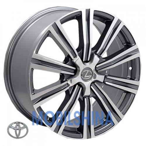 R18 8 5/150 110.2 ET45 Zorat wheels BK5089 Grey Polished (Темно-серый с полированной лицевой частью) (литой)