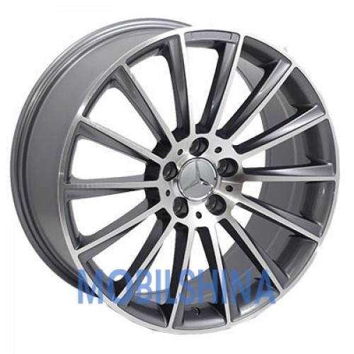 R19 8.5 5/112 66.6 ET45 Zorat wheels BK836 Grey Polished (Темно-серый с полированной лицевой частью) (литой)