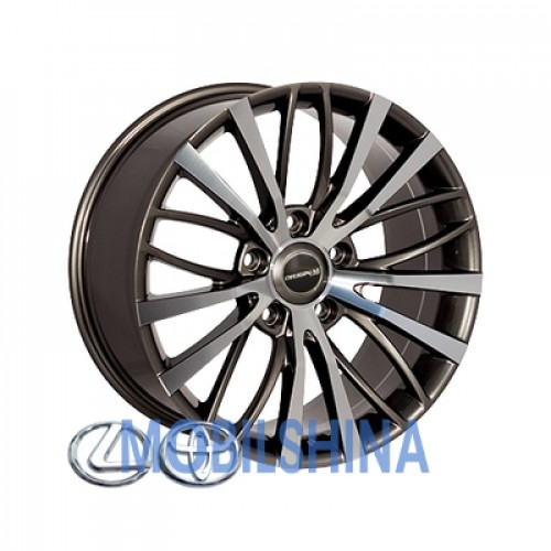 R21 10 5/150 110.1 ET45 Zf FE139 Gun metal full polish (Темно-серый с полированным ободом) (литой)