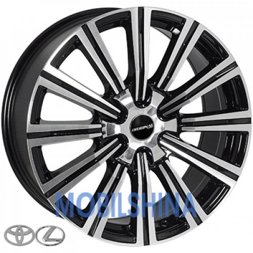 R20 8.5 6/139.7 106.2 ET25 Zorat wheels BK5166 Black polished (Черный с полированной лицевой частью) (литой)