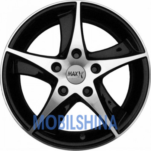 R17 7.5 5/112 72.6 ET45 Dj wheels 425 Black Diamond (Черный глянцевый) (литой)