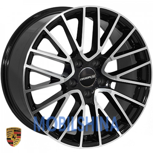 R20 9.5 5/130 71.6 ET47 Zorat wheels BK5351 Black polished (Черный с полированной лицевой частью) (литой)