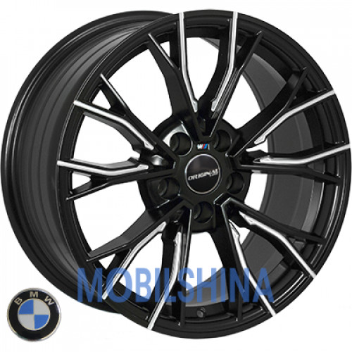 R17 8 5/120 72.6 ET30 Zf QC1197 Matt Black Machine Face (Черный матовый с полировкой) (литой)