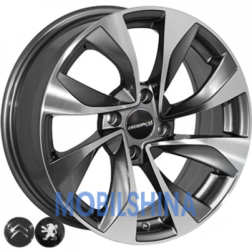 R16 6.5 4/108 65.1 ET17 Allante 5 070 Gun metal full polish (Темно-серый с полированным ободом) (литой)