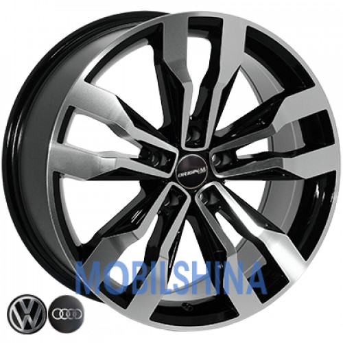 R18 8 5/112 66.6 ET30 Zorat wheels BK5333 Black polished (Черный с полированной лицевой частью) (литой)