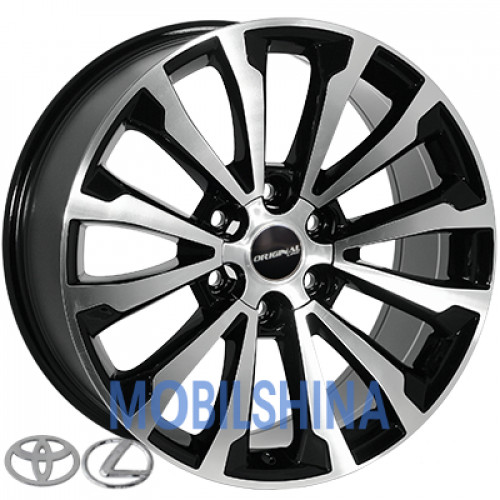 R20 8.5 6/139.7 106.2 ET30 Zorat wheels BK5391 Black polished (Черный с полированной лицевой частью) (литой)