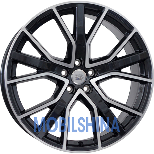 R20 9 5/112 66.6 ET37 Wsp italy Audi (W571) Alicudi Gloss_Black_Polish (Черный глянцевый с полированной лицевой порверхностю) (литой)