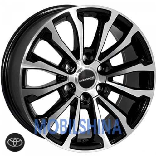 R17 7.5 6/139.7 106.1 ET25 Zorat wheels 5 312 Black polished (Черный с полированной лицевой частью) (литой)